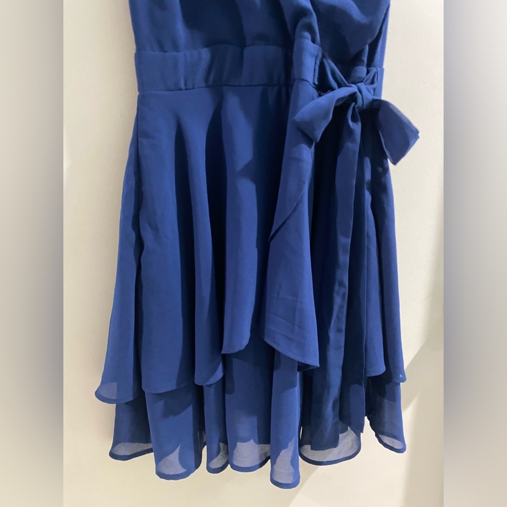 Windsor Effortless Vibes Chiffon Skater Dress, navy blue, size XS, new! - Picture 4 of 12